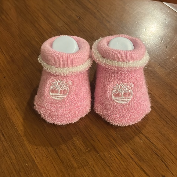 Timberland Baby Infant Booties socks pink 0-3 Months x 2 Pair - Picture 4 of 8